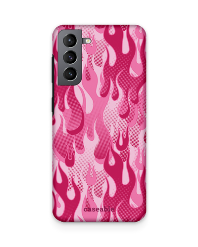 Pink Flames Premium Phone Case Samsung Galaxy S21 Plus