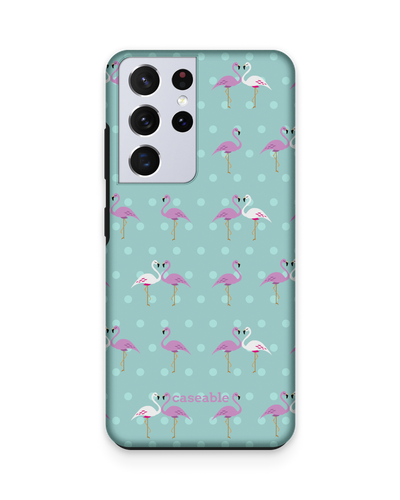 Two Flamingos Premium Phone Case Samsung Galaxy S21 Ultra