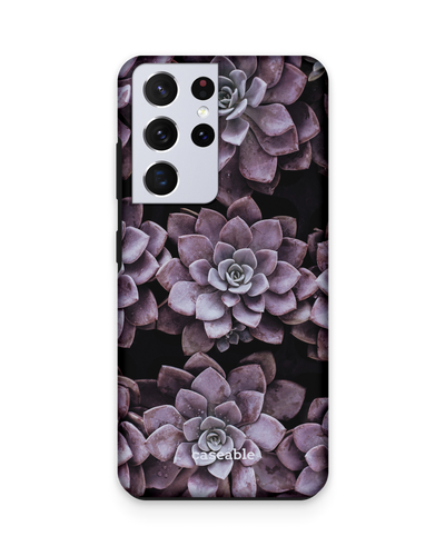 Purple Succulents Premium Phone Case Samsung Galaxy S21 Ultra