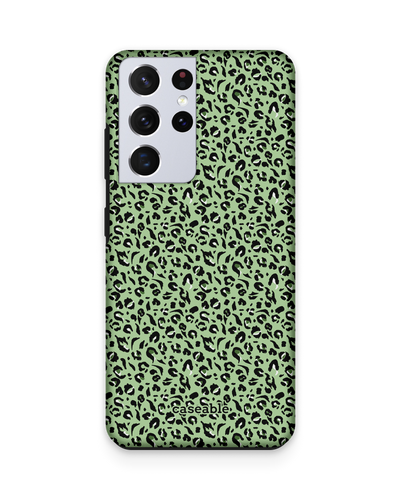 Mint Leopard Premium Phone Case Samsung Galaxy S21 Ultra