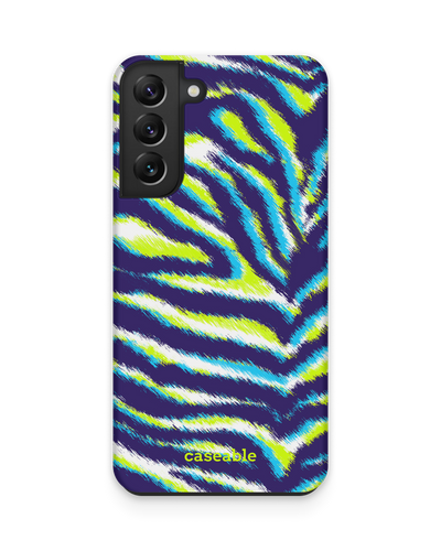 Neon Zebra Premium Phone Case Samsung Galaxy S22 Plus 5G