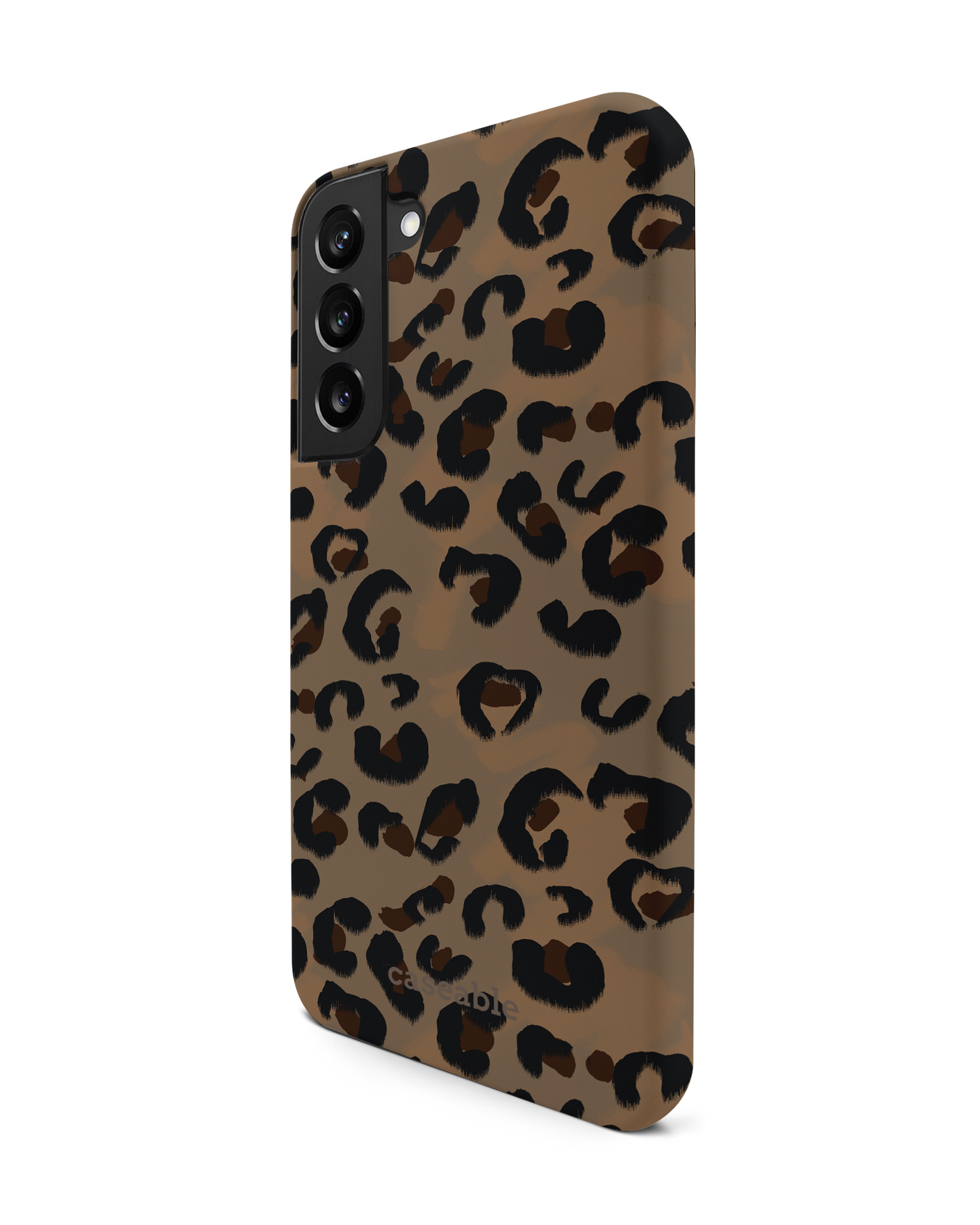 Leopard Repeat Premium Phone Case Samsung Galaxy S22 Plus 5G: View from the right side