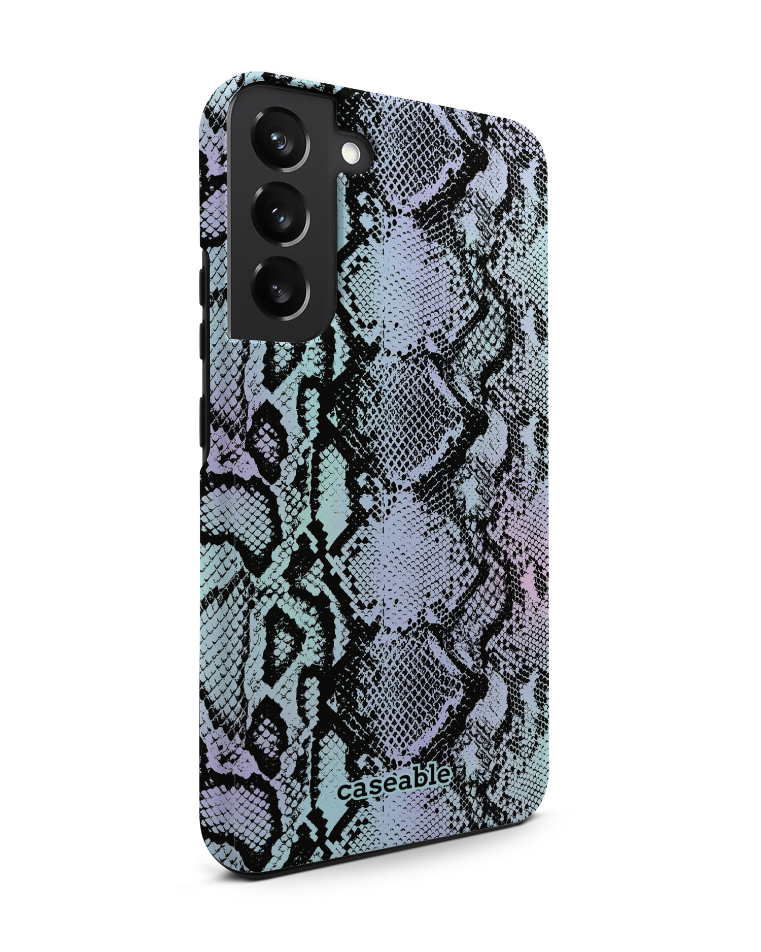 Groovy Snakeskin Premium Phone Case Samsung Galaxy S22 Plus 5G: View from the left side