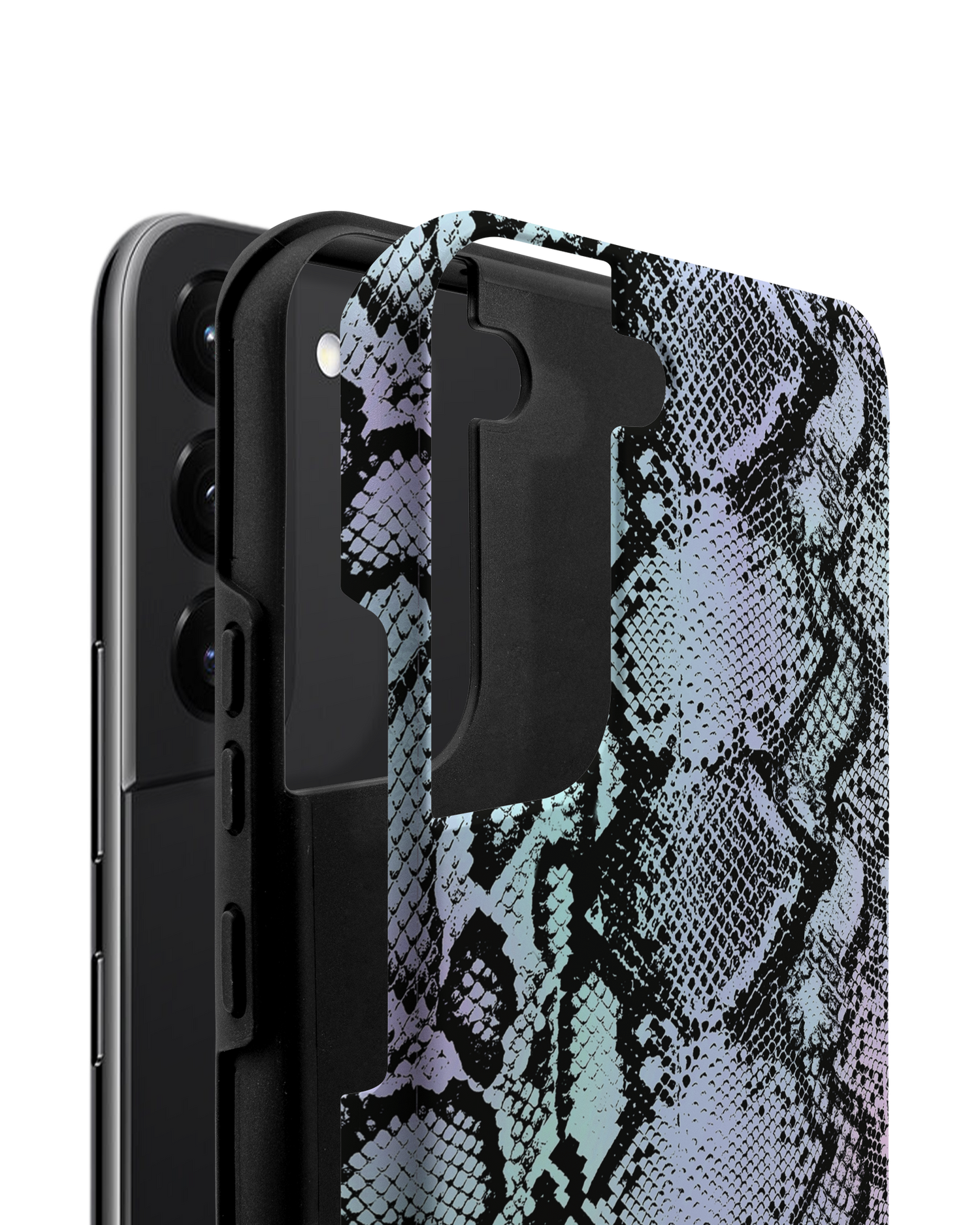 Groovy Snakeskin Premium Phone Case Samsung Galaxy S22 Plus 5G consisting of 2 parts