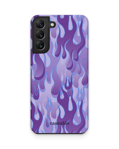 Purple Flames Premium Phone Case Samsung Galaxy S22 Plus 5G
