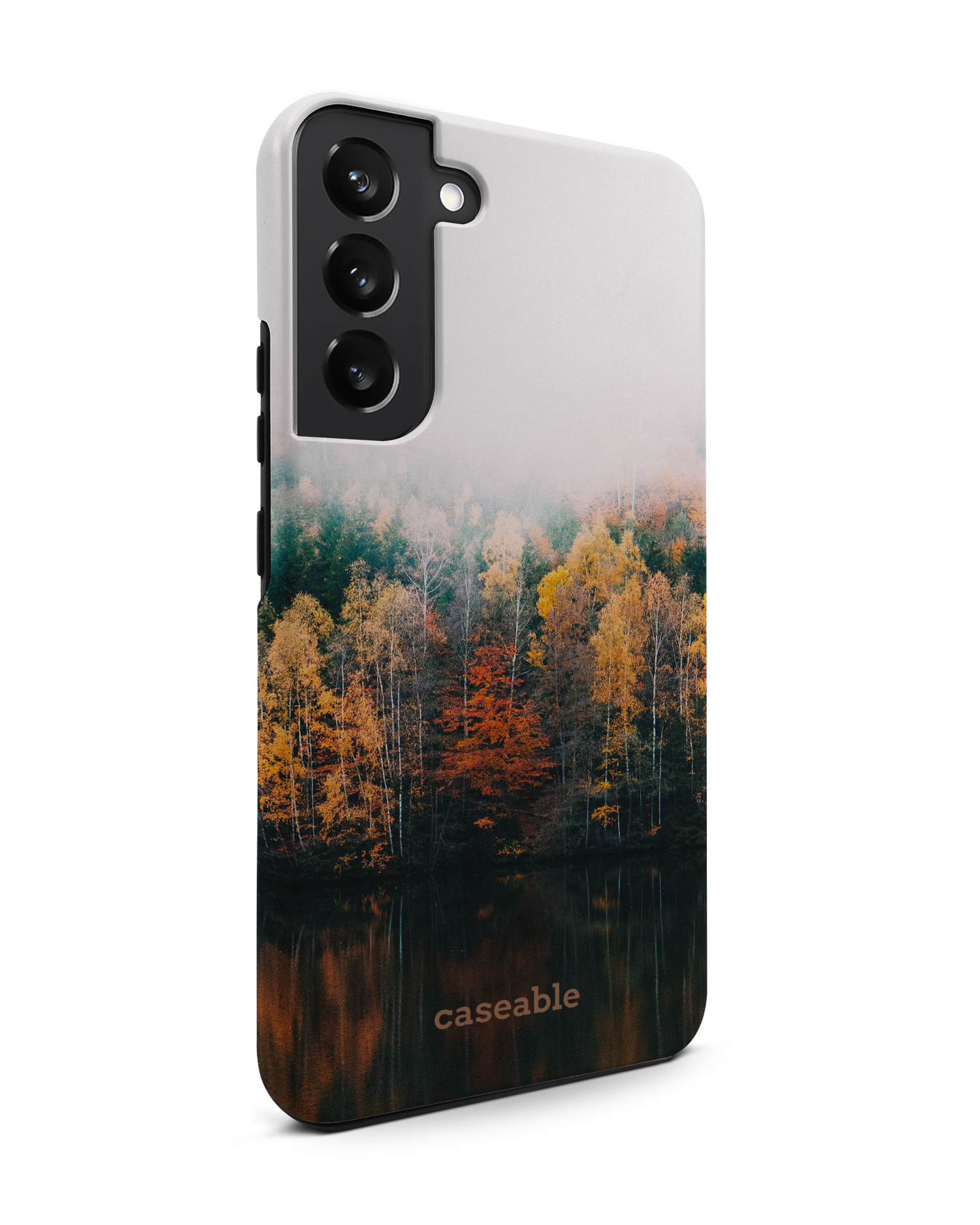 Fall Fog Premium Phone Case Samsung Galaxy S22 Plus 5G: View from the left side
