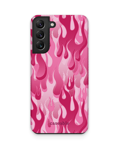 Pink Flames Premium Phone Case Samsung Galaxy S22 Plus 5G