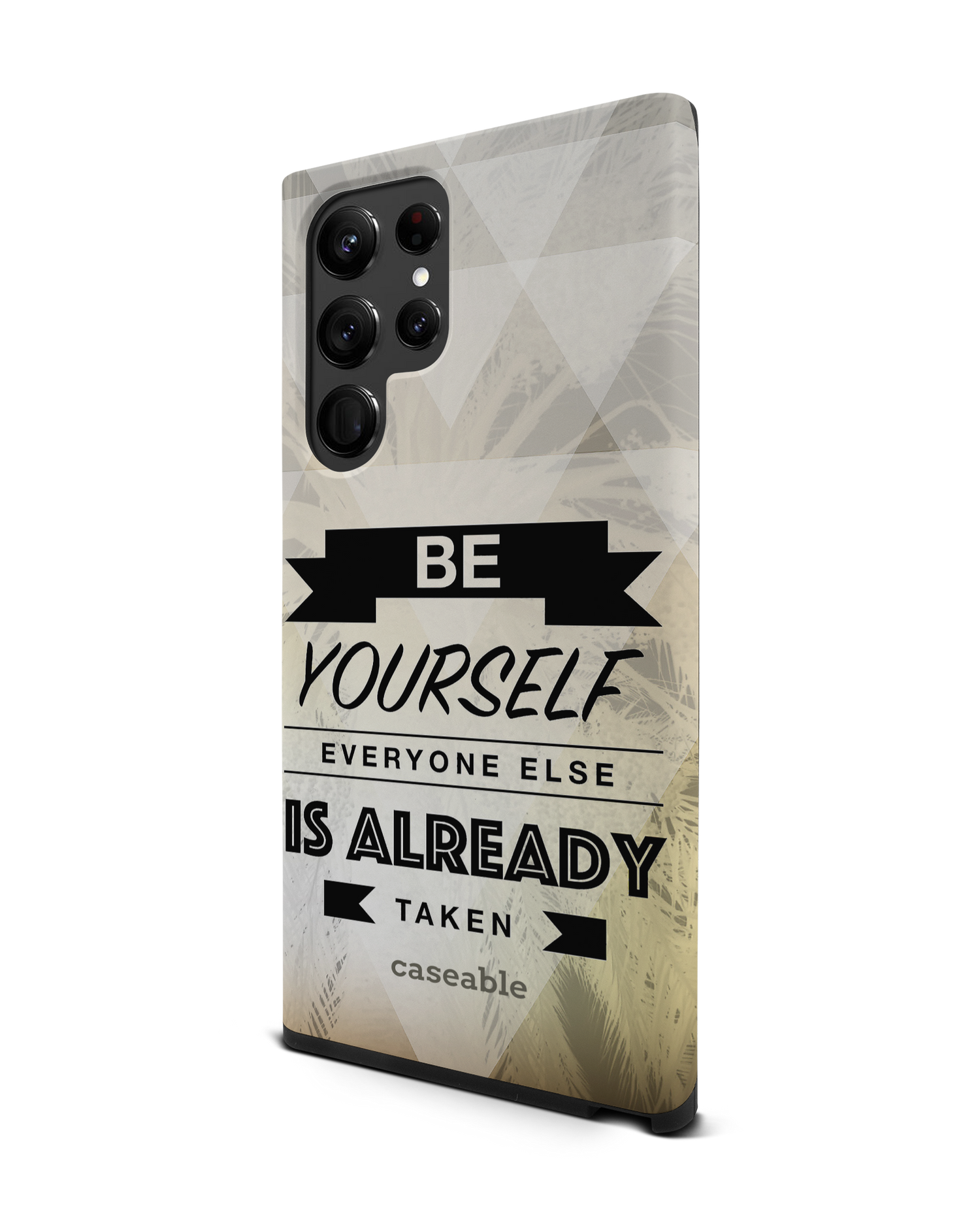 Be Yourself Premium Phone Case Samsung Galaxy S22 Ultra 5G: View from the right side