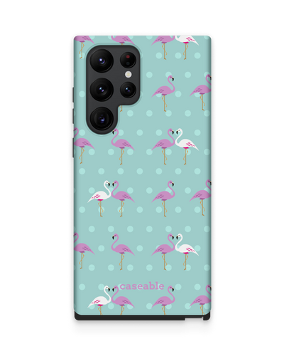 Two Flamingos Premium Phone Case Samsung Galaxy S22 Ultra 5G