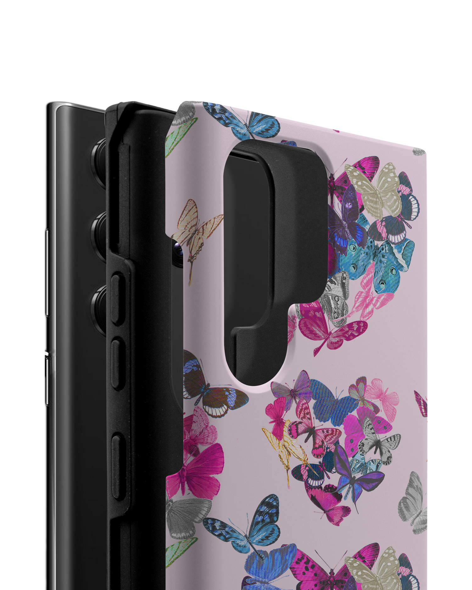 Butterfly Love Premium Phone Case Samsung Galaxy S22 Ultra 5G consisting of 2 parts