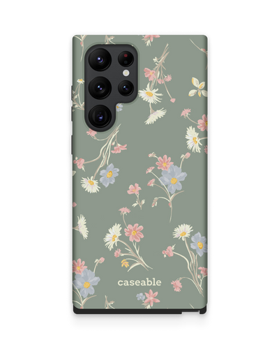 Wild Flower Sprigs Premium Phone Case Samsung Galaxy S22 Ultra 5G