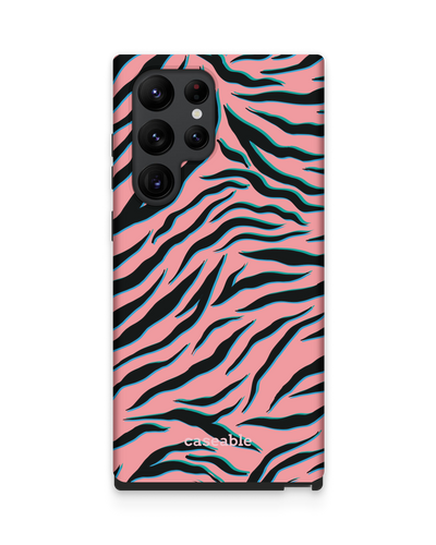 Pink Zebra Premium Phone Case Samsung Galaxy S22 Ultra 5G