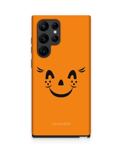 Pumpkin Smiles Premium Phone Case Samsung Galaxy S22 Ultra 5G