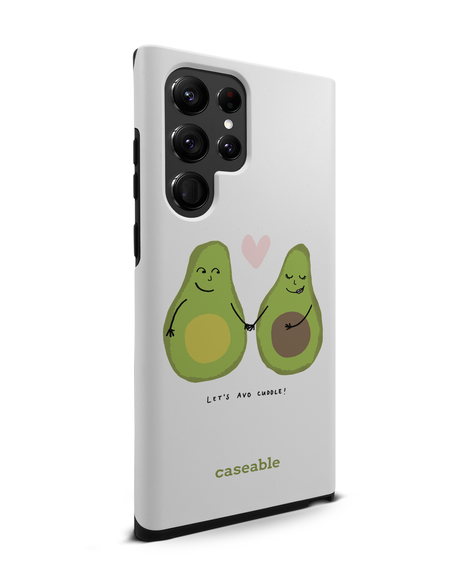 Avocado Premium Phone Case Samsung Galaxy S22 Ultra 5G: View from the left side