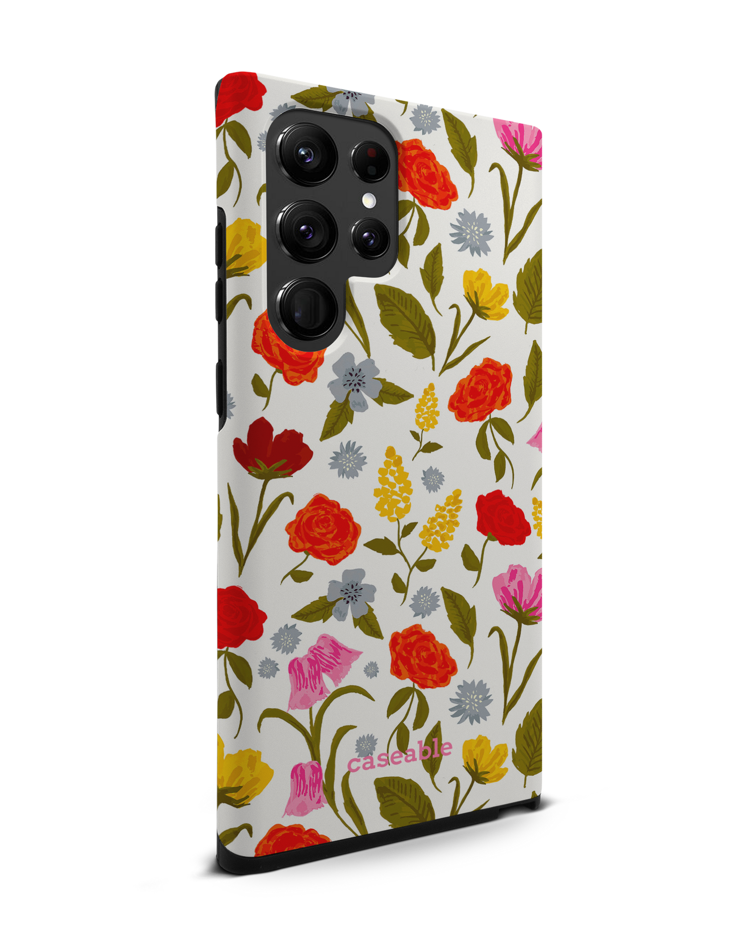 Botanical Beauties Premium Phone Case Samsung Galaxy S22 Ultra 5G: View from the left side
