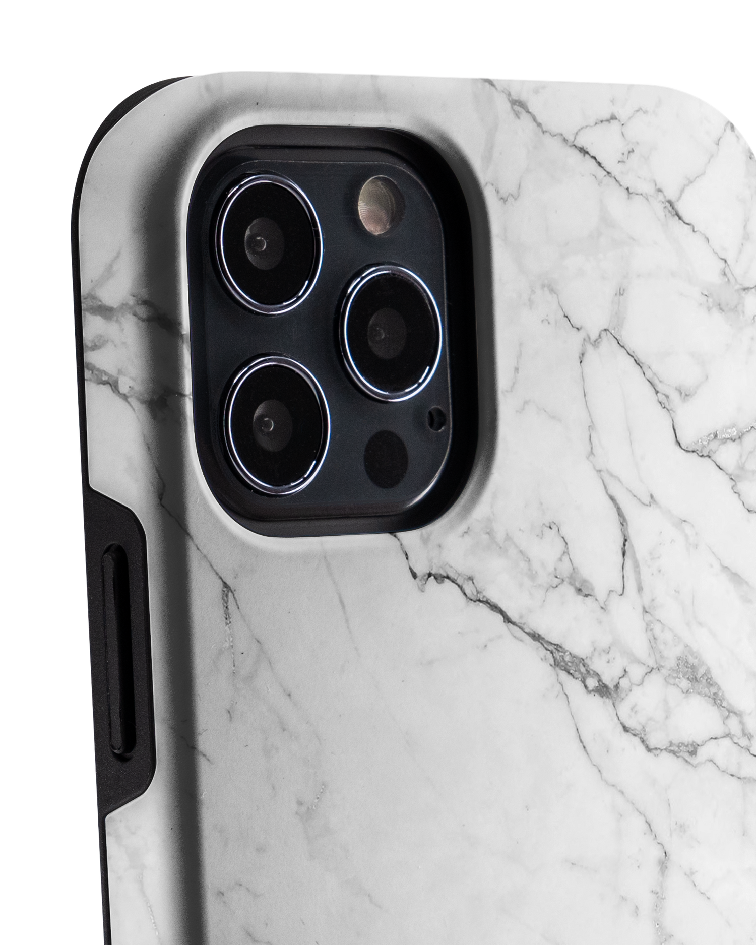 White Marble Premium Phone Case Apple iPhone 12 Pro Max: Detail Shot 1