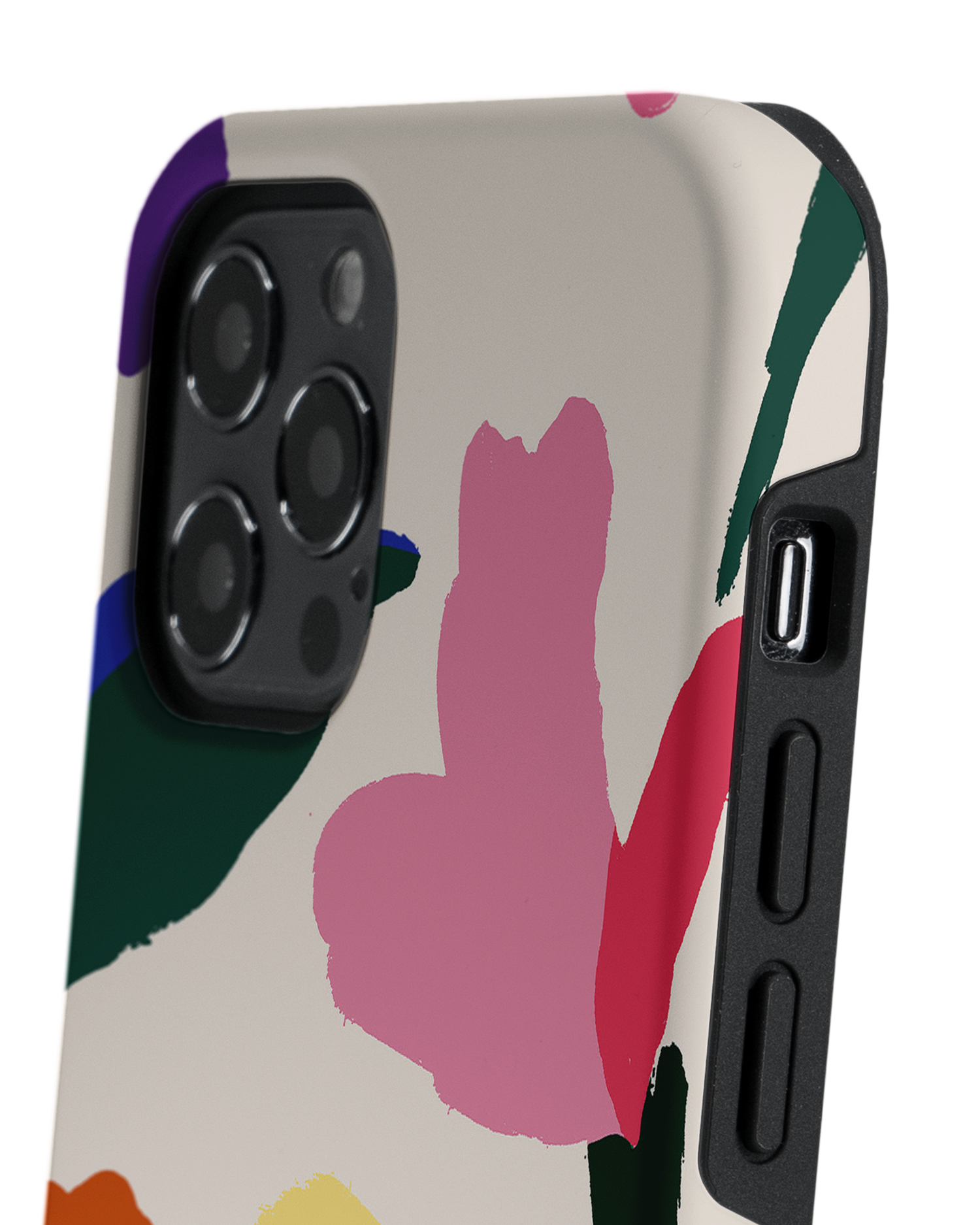 Handpainted Blooms Premium Phone Case Apple iPhone 12 Pro Max: Detail Shot 2