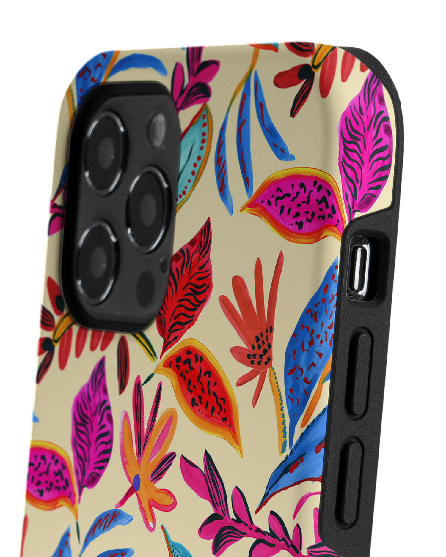 Painterly Spring Leaves Premium Phone Case Apple iPhone 12 Pro Max: Detail Shot 2