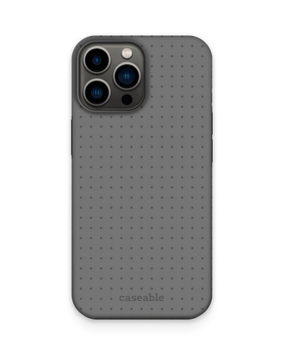 Dot Grid Grey Premium Phone Case Apple iPhone 13 Pro Max