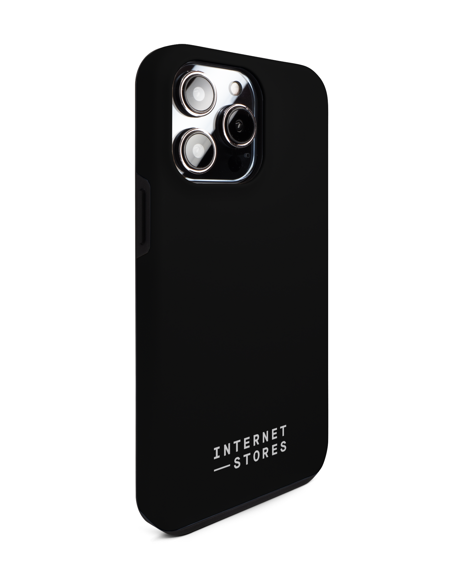 ISG Black Premium Phone Case for Apple iPhone 14 Pro Max: View from the left side