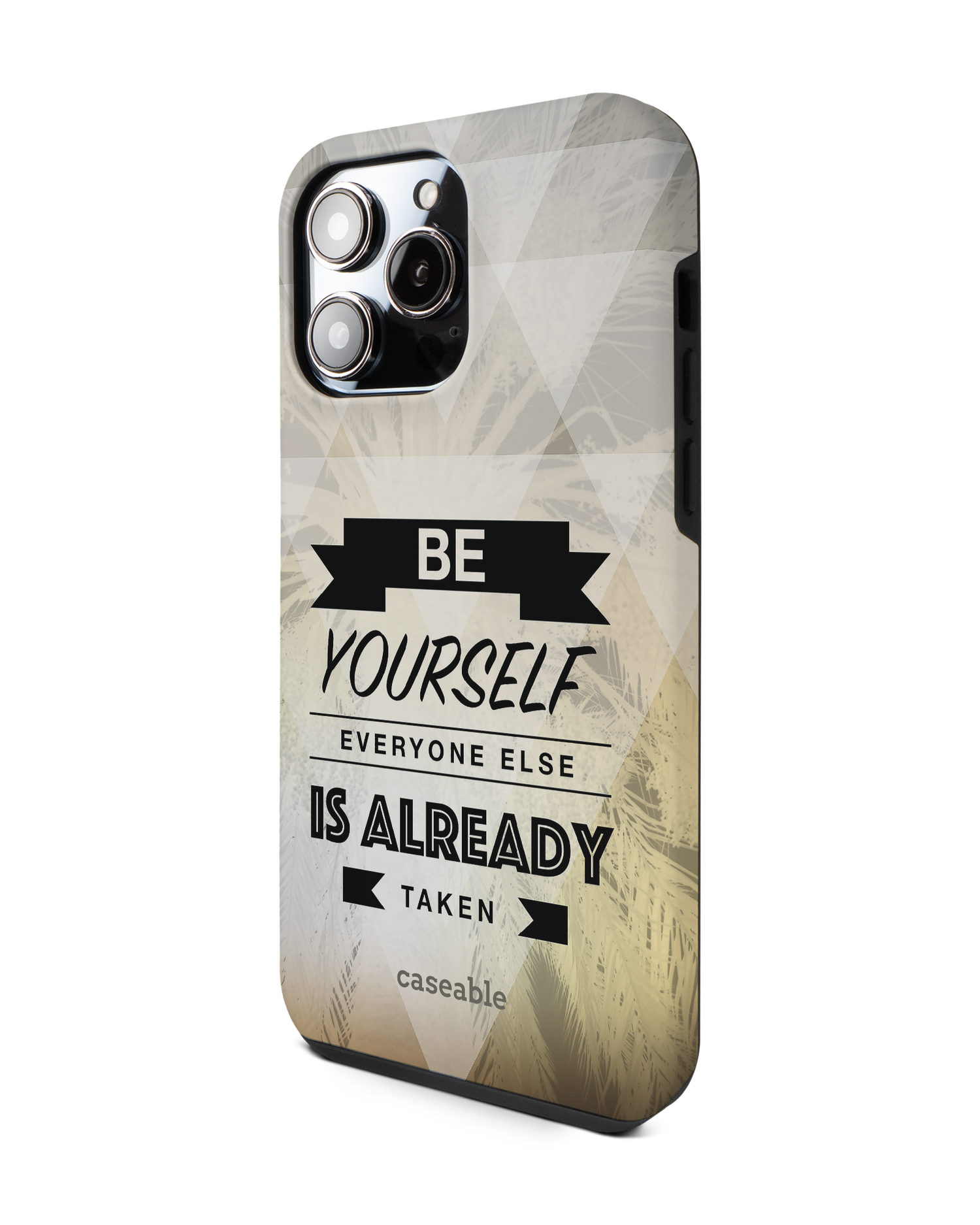 Be Yourself Premium Phone Case for Apple iPhone 14 Pro Max: View from the right side