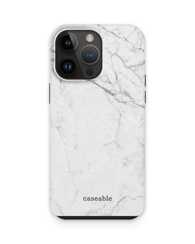 White Marble Premium Phone Case for Apple iPhone 14 Pro Max