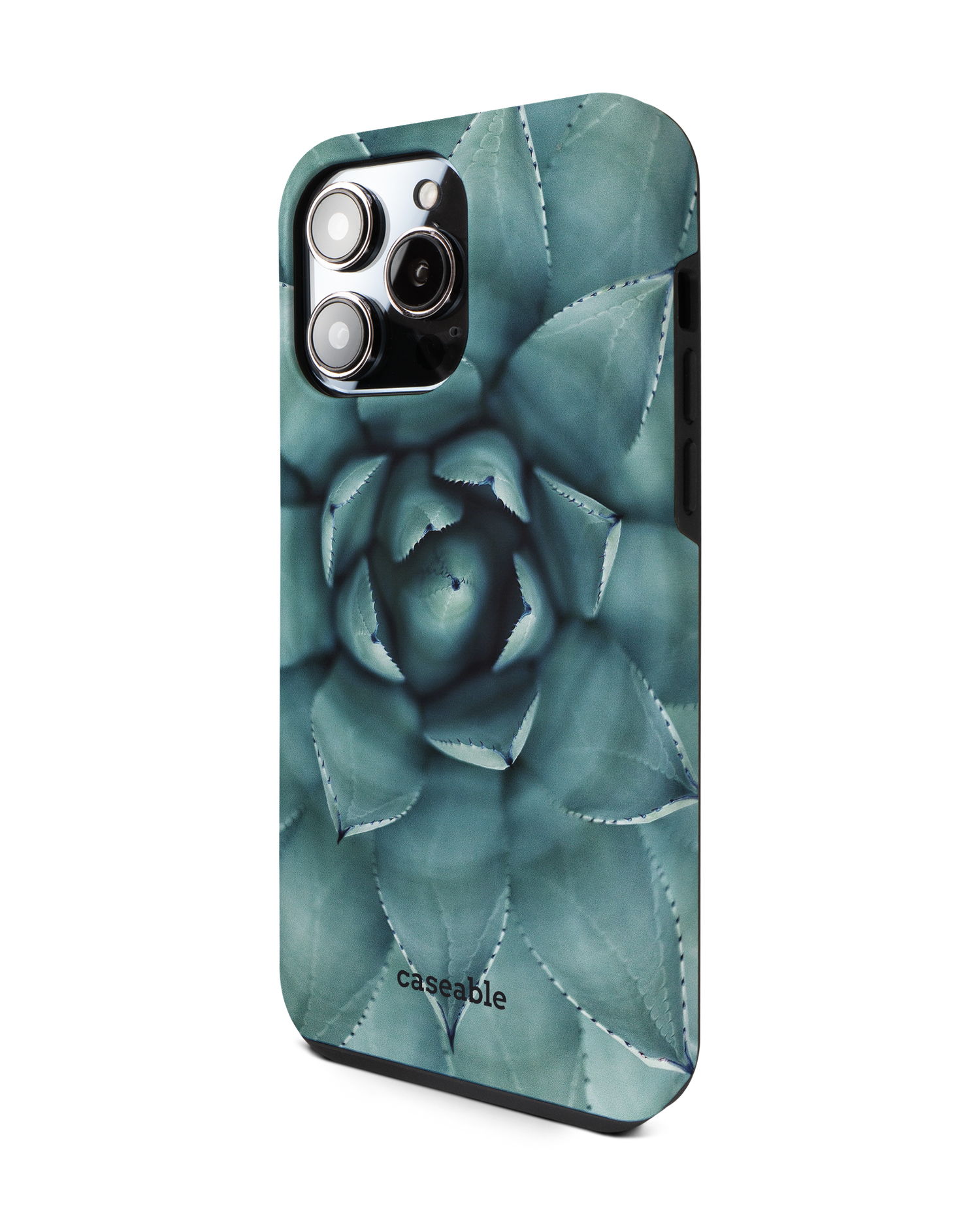 Beautiful Succulent Premium Phone Case for Apple iPhone 14 Pro Max: View from the right side
