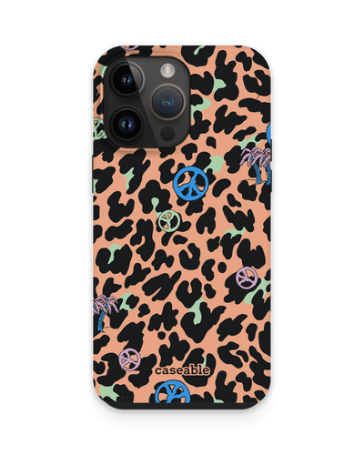 Leopard Peace Palms Premium Phone Case for Apple iPhone 15 Pro Max