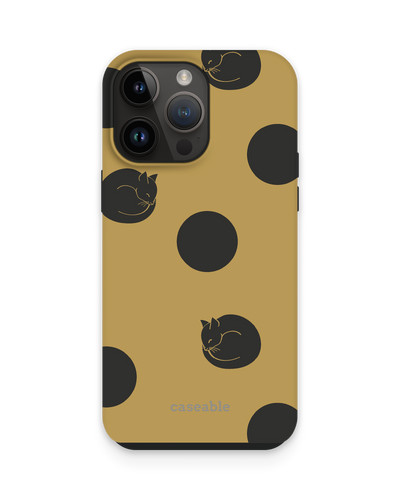 Polka Cats Premium Phone Case for Apple iPhone 15 Pro Max