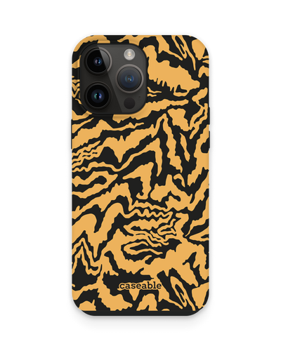 Warped Tiger Stripes Premium Phone Case for Apple iPhone 15 Pro Max