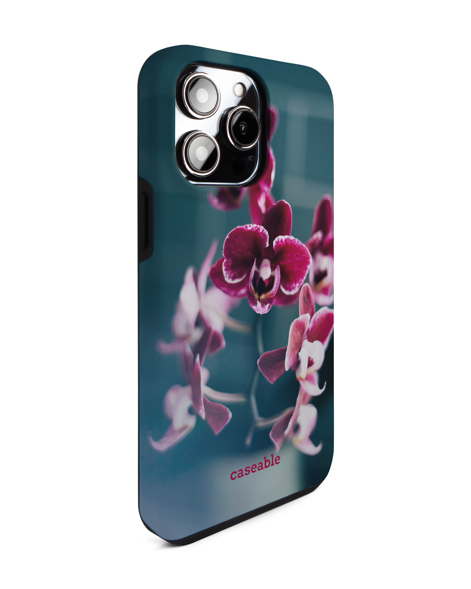 Orchid Premium Phone Case for Apple iPhone 14 Pro Max: View from the left side
