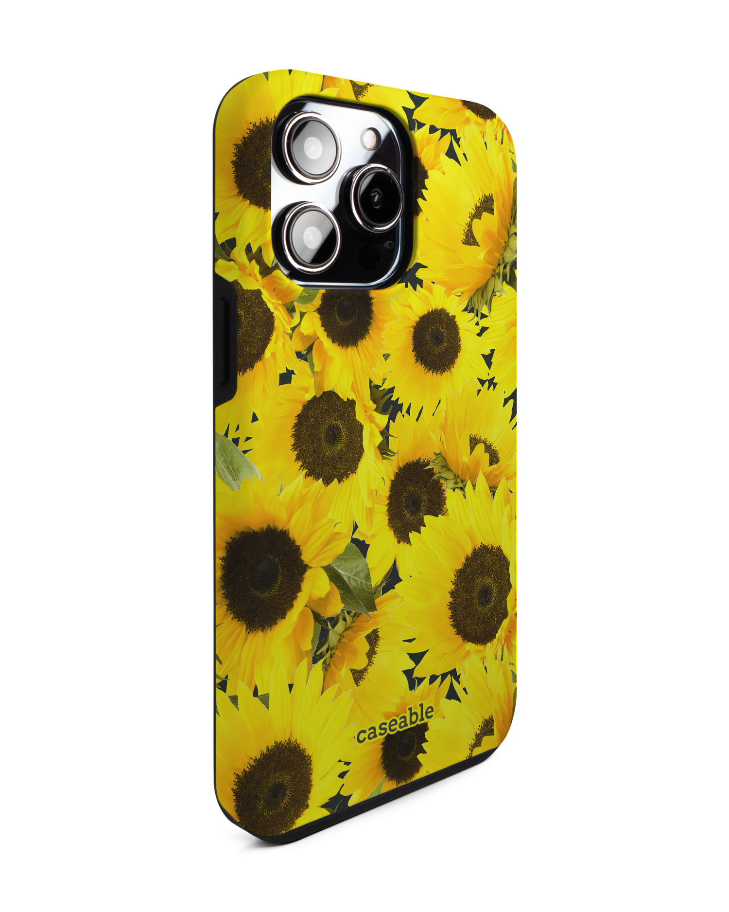 Sunflowers Premium Phone Case for Apple iPhone 14 Pro Max: View from the left side