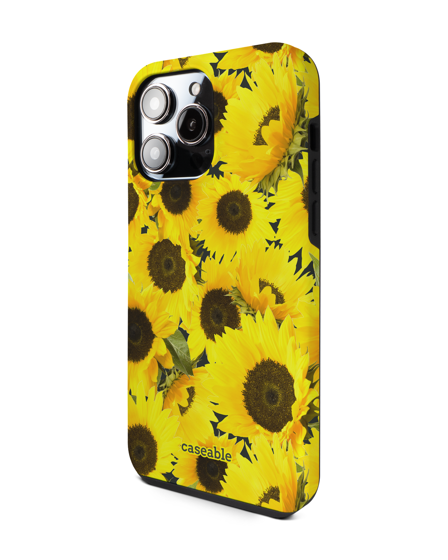 Sunflowers Premium Phone Case for Apple iPhone 14 Pro Max: View from the right side