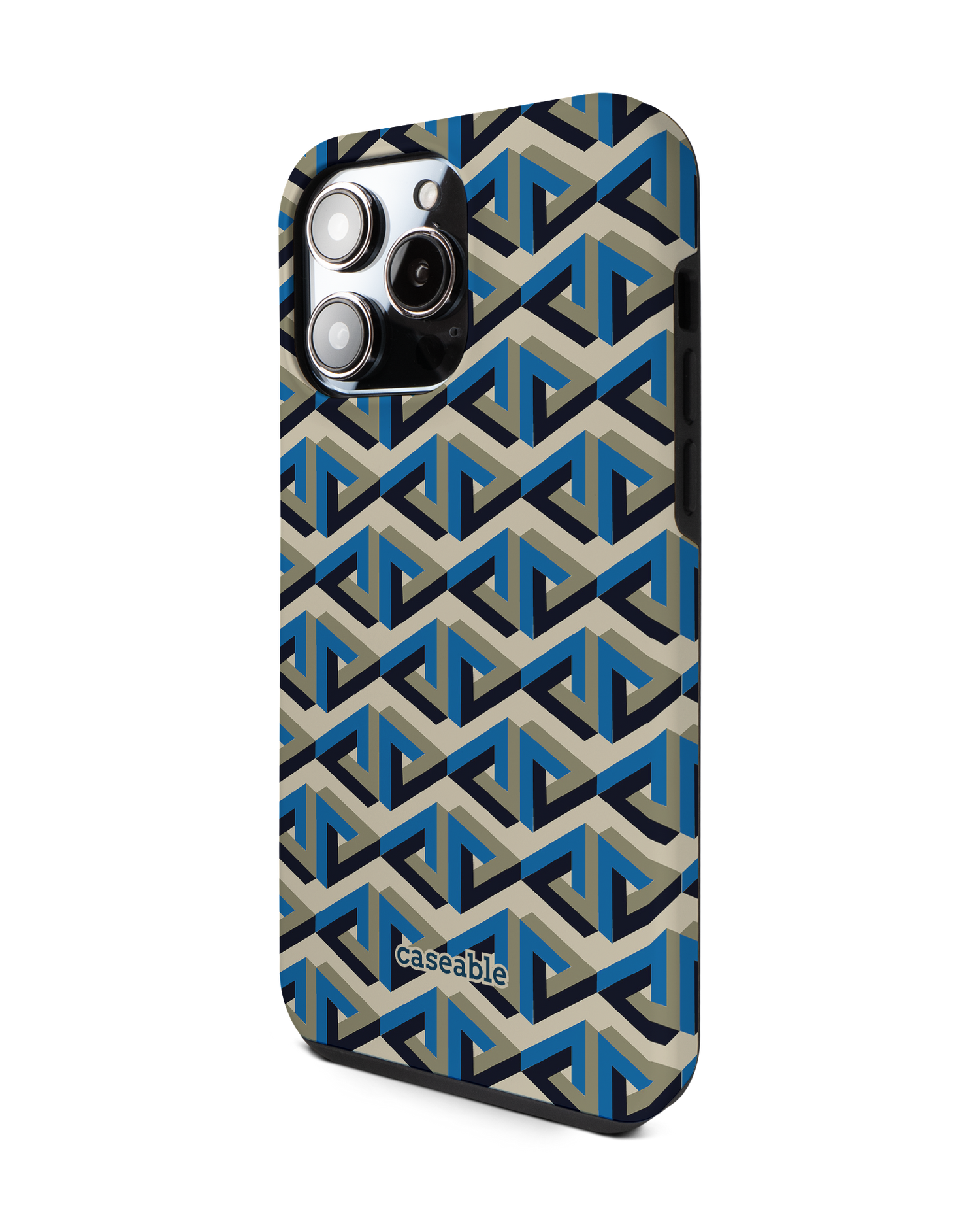 Penrose Pattern Premium Phone Case for Apple iPhone 14 Pro Max: View from the right side
