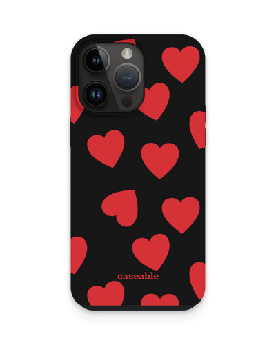 Repeating Hearts Premium Phone Case for Apple iPhone 14 Pro Max