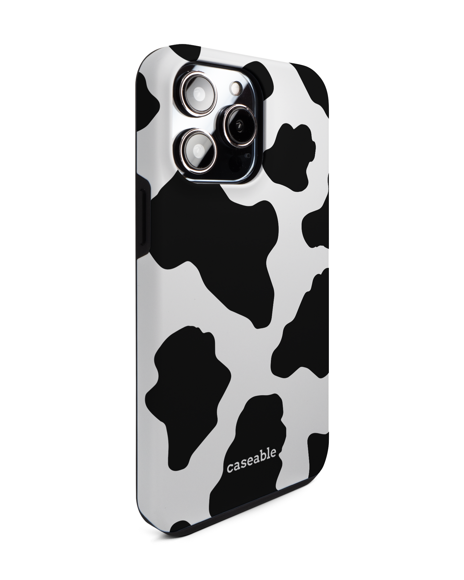 Cow Print 2 Premium Phone Case for Apple iPhone 14 Pro Max: View from the left side