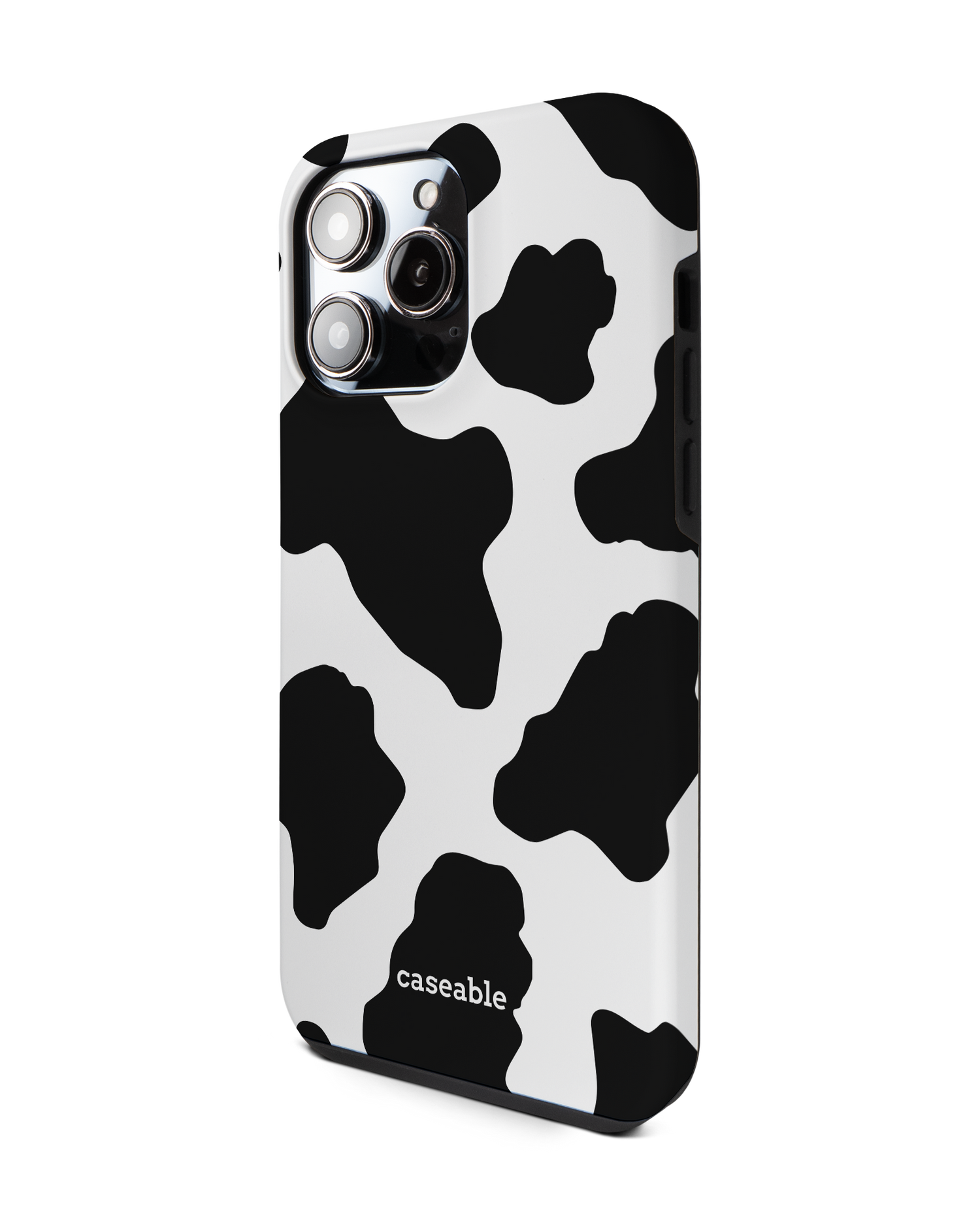 Cow Print 2 Premium Phone Case for Apple iPhone 14 Pro Max: View from the right side