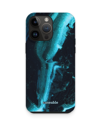 Deep Turquoise Sparkle Premium Phone Case for Apple iPhone 15 Pro Max