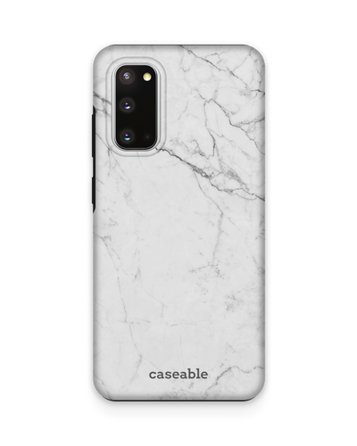 White Marble Premium Phone Case Samsung Galaxy S20