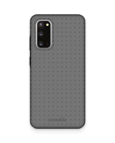 Dot Grid Grey Premium Phone Case Samsung Galaxy S20