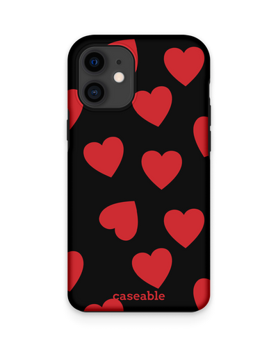 Repeating Hearts Premium Phone Case Apple iPhone 12 mini