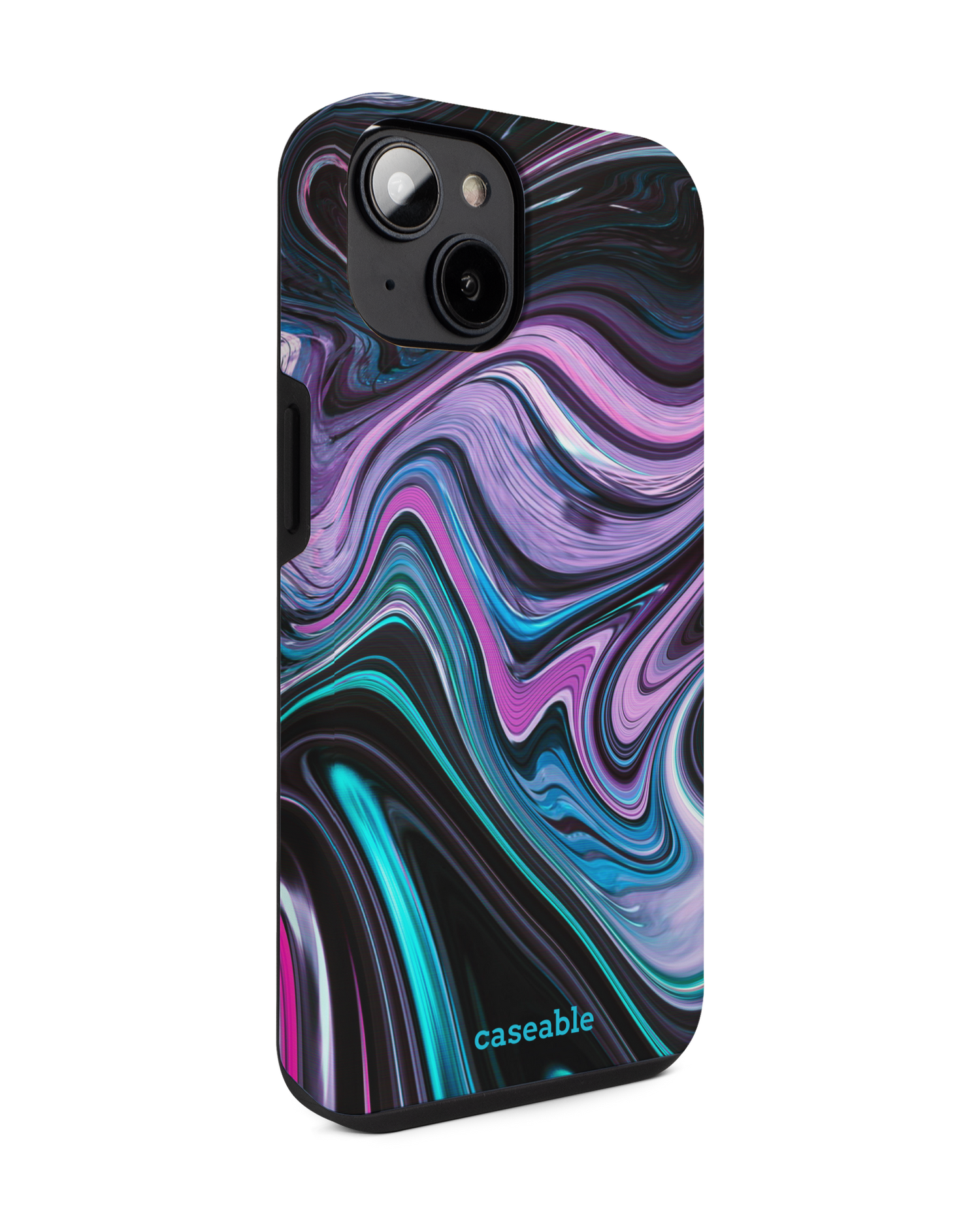 Digital Swirl Premium Phone for Apple iPhone 14: View from the left side