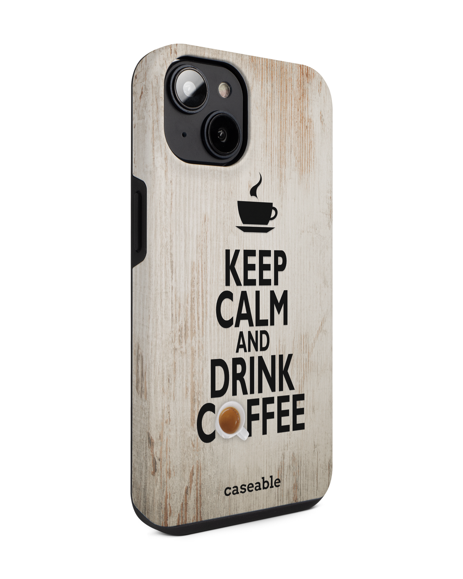 Drink Coffee Premium Phone for Apple iPhone 14: View from the left side