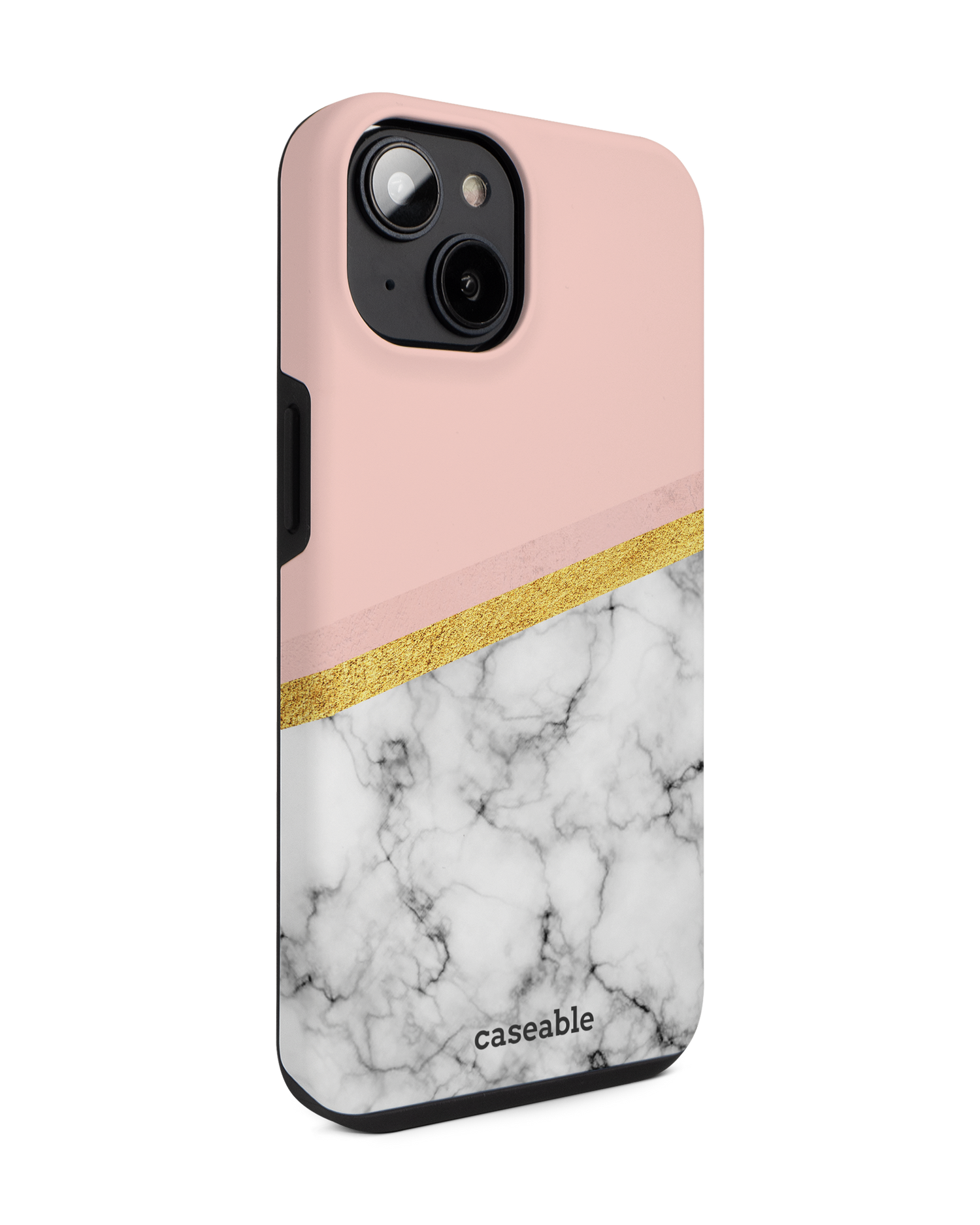 Marble Slice Premium Phone for Apple iPhone 14: View from the left side