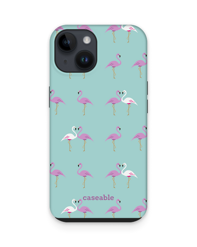 Two Flamingos Premium Phone for Apple iPhone 14