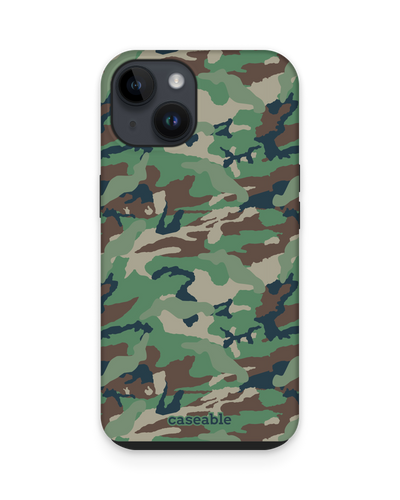 Green and Brown Camo Premium Phone for Apple iPhone 14
