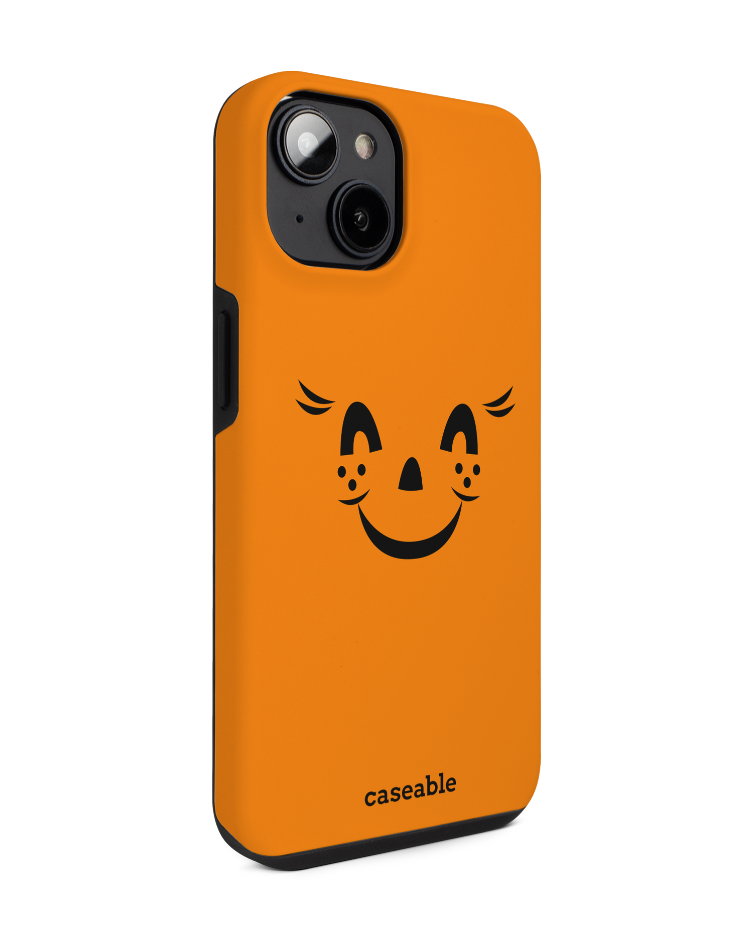 Pumpkin Smiles Premium Phone for Apple iPhone 14: View from the left side