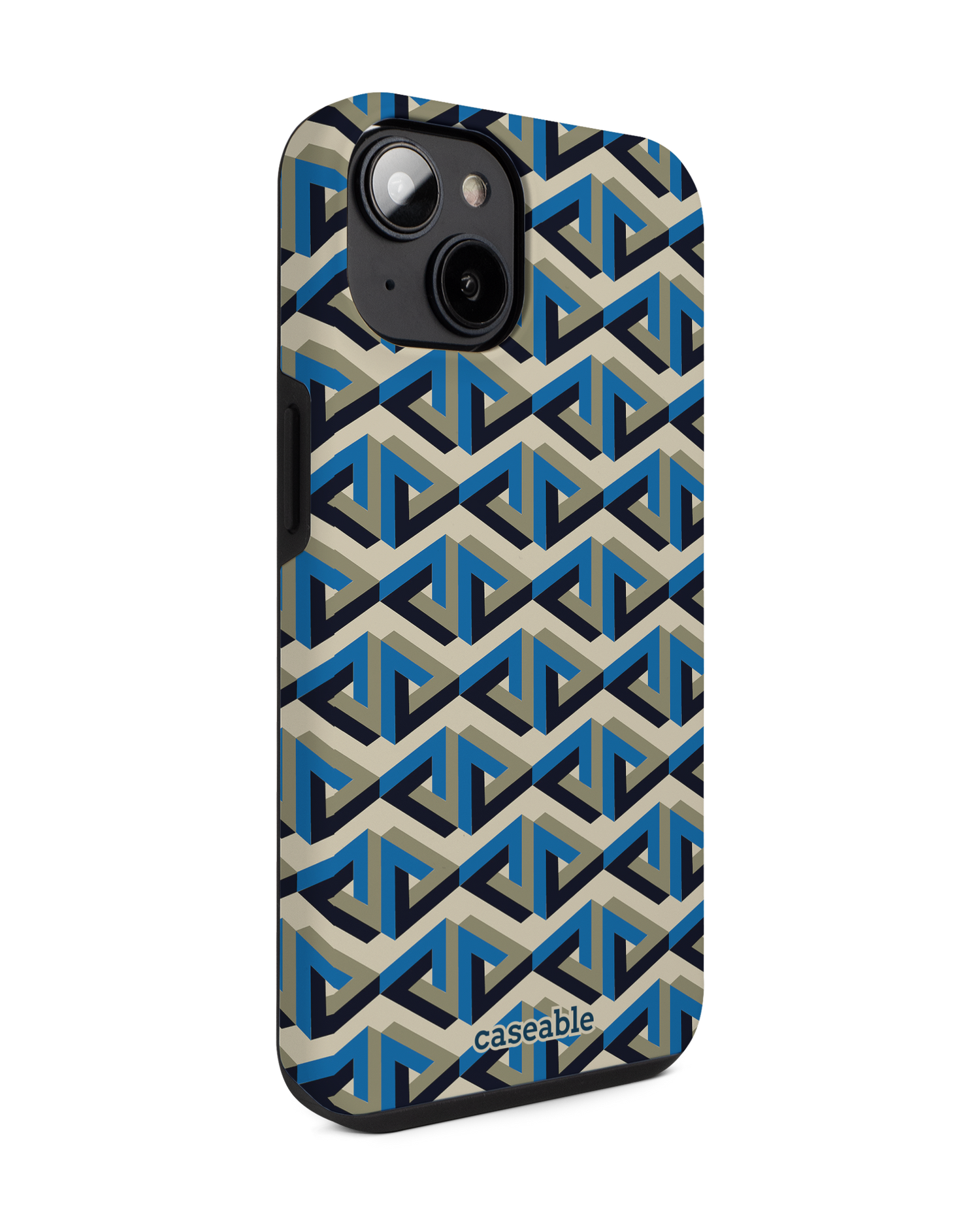 Penrose Pattern Premium Phone for Apple iPhone 14: View from the left side