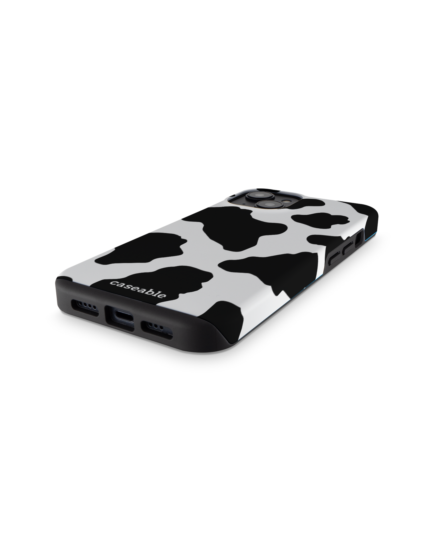 Cow Print 2 Premium Phone for Apple iPhone 14: Bottom View