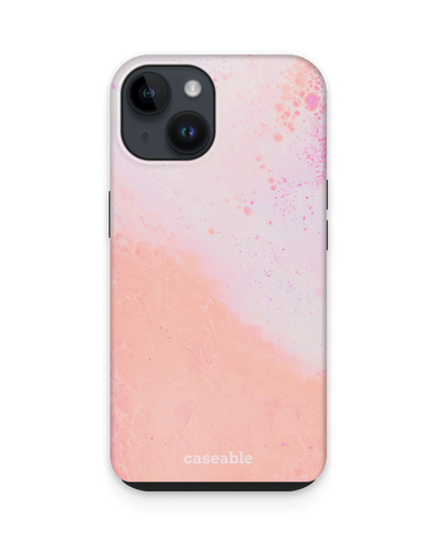 Peaches & Cream Marble Premium Phone for Apple iPhone 15